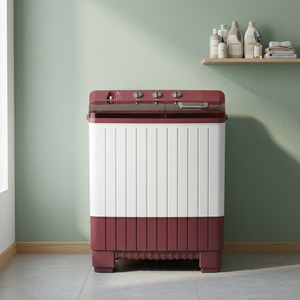 Lavadora semiautomática doméstica de 8.5 kg con centrifugadora de 5.1 kg |   Lavadora de doble tina con diseño de carga superior y cubierta de plástico - Product Image 1