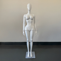 Maniquíes de fibra de vidrio Boutique BBL Mina Models, de cuerpo completo, con cabeza, para ropa de mujer con curvas, tallas grandes, con sujetador grande, acabado dorado mate