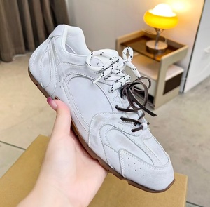 New retro double-strapped Dechen women's <b>shoes</b>-suede color blend Aigun <b>shoes</b> - rubber sole versatile couple casual sports <b>shoes</b> - Product Image 3
