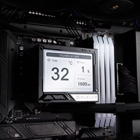 Radiateur de refroidissement par eau Thermalright Mjolnir Vision 360 ARGB noir pour processeur Intel 1851 / AMD / AM5 Ganming