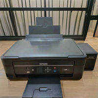 EPSON L455 için 4 renkli çok fonksiyonlu mürekkep A4 Jet yazıcı WIFI ile ikinci el içerir