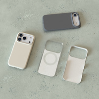 Coque de téléphone antichoc en silicone liquide véritable pour iPhone 11 17 Pro Max avec doublure magnétique N52 2700GS