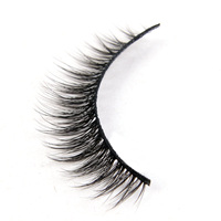 LN80 3D Faux cils moelleux-Cils naturels vaporeux avec bande légère