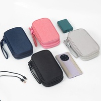 Tas Penyimpanan Digital Multifungsi Organizer Perjalanan Portabel Kantong Aksesori Elektronik Kabel USB U Disk
