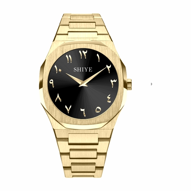 Famous Brand Latest Style Stainless Steel Quartz Arabic Dial Reloj De Acero Watches for Men and Woman