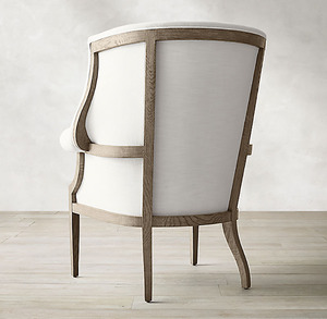 New Design Home European Style Living Room Solid Oak Frame Fabric <strong>Wingback</strong> <strong>Arm</strong> <strong>Chair</strong> Accent <strong>Chair</strong> - Product Image 3