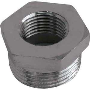 ทองเหลืองชุบโครเมียมแรงดันสูงลดขนาด1 "X 1/2" เรียบสำหรับเชื่อมต่อท่อน้ำมันสแตนเลสสังกะสี - Product Image 1