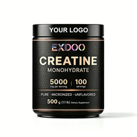 Créatine monohydrate en poudre pure saveur chocolat, marque privée, pour adultes, compléments alimentaires pour la musculation, amélioration nutritionnelle