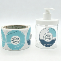 Etiqueta de Vinilo Impermeable con Logotipo Personalizado para el Cuidado de la Piel, Etiqueta Cosmética para Rubor, Impresión de Etiquetas en Rollo, Etiqueta para Envases de Crema Facial