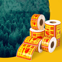 Échantillons gratuits personnalisés 2x2 pouces FBA bâton d'expédition étiquette fragile 2 "x 2" étiquettes d'avertissement