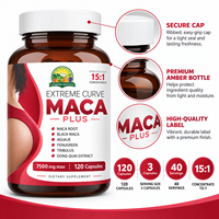 Capsules de Vitamine Maca Plus pour le Rehaussement et l'Augmentation des Fesses, des Cuisses et des Hanches, Raffermissant et Améliorant les Courbes, Effet BBL