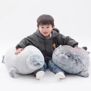 60厘米3D新奇抱枕软密封毛绒毛绒海狮玩具20厘米高乐趣环保房屋保暖派对