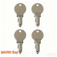 Clé de contacteur d'allumage M4500, 2/4 pièces, 1407-621-012-00, pour tracteur Iseki, compatible avec la série TX, TX1300, TX1500, TX1510F, TX2140