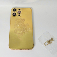 Boîtier d'élément de dragon chinois de luxe pour iPhone Design créatif en métal avec étui de téléphone de luxe de logo personnalisé sculpté en profondeur