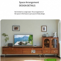 Mueble de TV Moderno de Madera Maciza para Sala de Estar y Dormitorio, Muebles Ecológicos para el Hogar, Estilo Popular en Internet