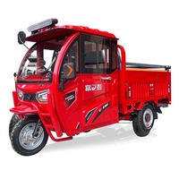 Tricycle électrique motorisé 60V pour le transport de marchandises, modèle 2024, pour adultes, utilisation urbaine, autonomie de 50 km