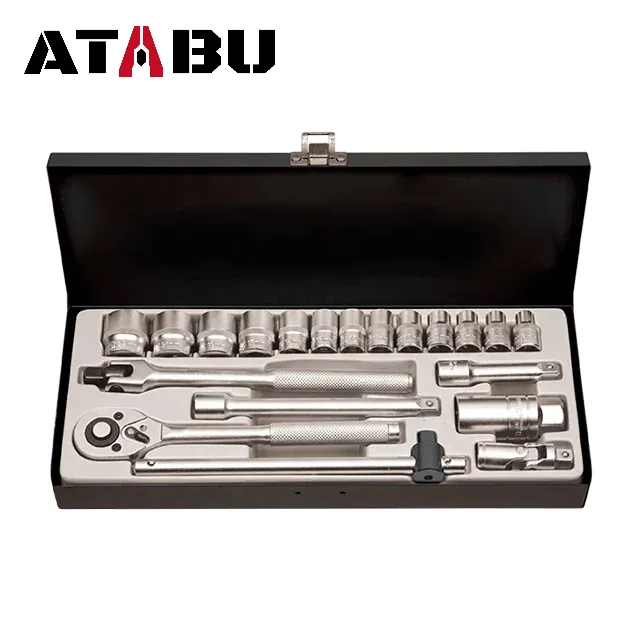 Prodotto di vendita caldo ATABU Set di attrezzi da 20 pezzi Set di attrezzi per la casa chiave a bussola