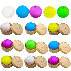 Balle anti-stress souple en forme de boulette, mini-boulette vapeur, jouet à presser pour soulager le stress, jouet sensoriel, jouets promotionnels - Product Image 1