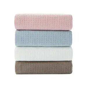 100% Cotton Hand Towels for Adults Plaid Face Care Magic Bathroom Sport Waffle Towel