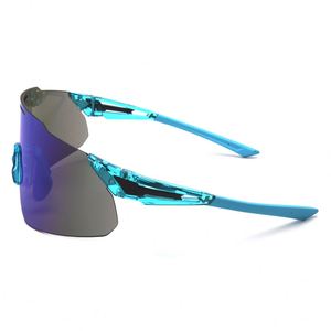 Lunettes de sport pour hommes TR90, pour vélo et activités de plein air, personnalisées, avec verres PC anti-UV400 et coupe-vent, sans monture, pour la course à pied, avec étui. - Product Image 3