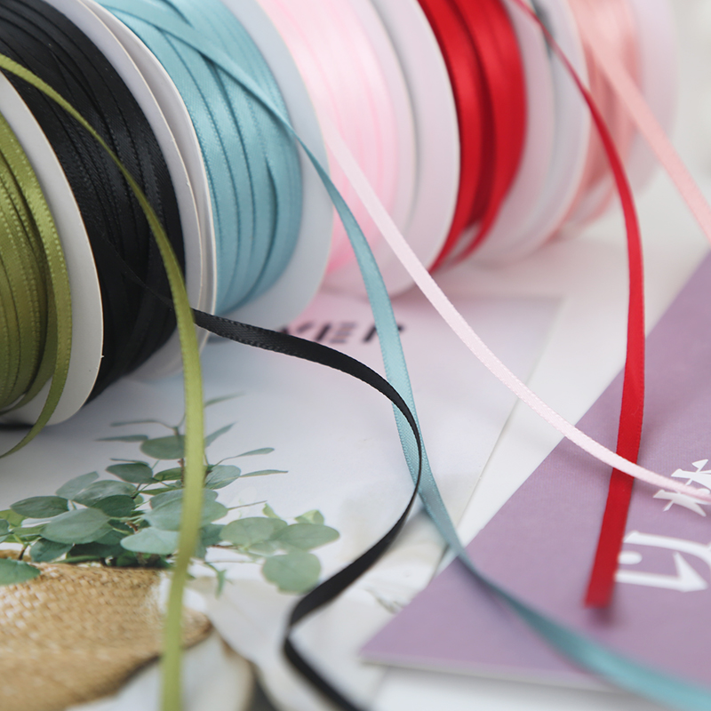 CSFY Wholesale 0.3cm Wedding Party butterfly Decoration Knot High-end Gift Wrap Ribbon for Wrapping Box Gift Flowers Cake