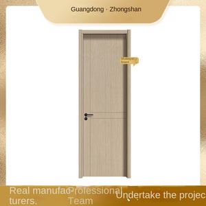 Puerta de dormitorio interior de madera maciza de diseño moderno, fábrica al por mayor, producto terminado para casa, superficie, función de protección contra incendios - Product Image 5