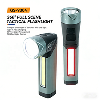 Lampe de travail multifonctionnelle pour réparation automobile, rotative à 90 degrés, rechargeable, en alliage d'aluminium, étanche IP54, lampe torche LED magnétique