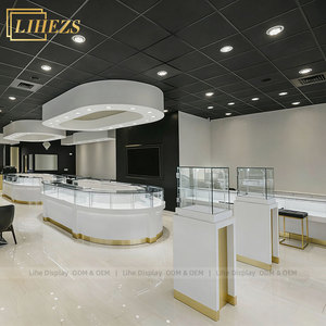Mostrador de Exhibición de Joyería de Lujo, Vitrina para Joyería, Mesa de Exhibición para Tienda de Joyería, Diseño Interior de Tienda, Fabricante de Muebles Personalizados para <span class=keywords><strong>Tiendas</strong></span> - Product Image 3