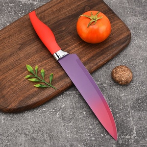 Hot Sales Colorful Coating Chef <b>Knife</b> Slicing Paring Utility <b>Bread</b> <b>Knife</b> Set Stainless Steel Kitchen <b>Knives</b> for Kitchen Cutting - Product Image 4