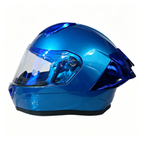 Casque de moto intégral Zoom-Lon Classic ECE Standard pour homme avec protections d'oreilles amovibles et lavables, visière, matériau ABS, tailles XS-XXL