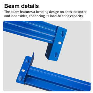 200kg di scaffalature per stoccaggio scaffale ripiano per Garage ripiani in metallo verniciato a polvere sistema di scaffalature magazzino - Product Image 5