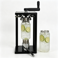Machine à sceller manuelle pour canettes de boissons en papier et en bois, facile à utiliser, scelleuse de canettes pour thé à bulles, soda, bière, jus, 220V, garantie 1 an