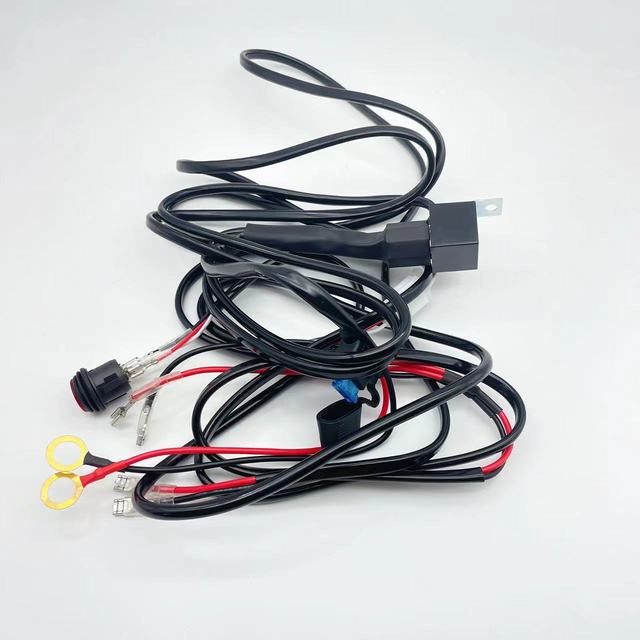 40A/12V Off-Road LED Work Light Switch Relay Remote Light Bar Car Accessories with Headlight Wiring Harness Kit