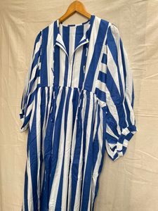 Vestido Largo de Algodón Ligero para Mujer, Elegante y Suave, Ideal para el Verano, Disponible para la Venta - Product Image 1