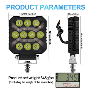 Phare de 4 pouces 40W universel pour voiture, accessoires électriques automobiles, éclairage de travail, éclairage LED pour voiture, étanche - Product Image 5