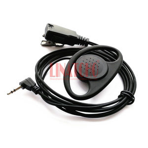NOUVEAU 2.5MM T5720 T5725 T5800 T6200C Walkie Talkie <span class=keywords><strong>D</strong></span>-shape Good Quality PTT <span class=keywords><strong>Interphone</strong></span> Earpiece - Product Image 4