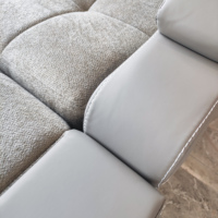 Fauteuil de pédicure électrique en cuir PU avec massage des pieds, réflexologie plantaire et trou facial, convertible en lit