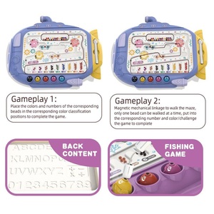 ของเล่นเพื่อการเรียนรู้สำหรับเด็กของเล่นเพื่อการเรียนรู้บนเดสก์ท็อปการเรียงลำดับสีของเล่นฝึกใช้ปากกาควบคุมด้วยแม่เหล็ก - Product Image 3