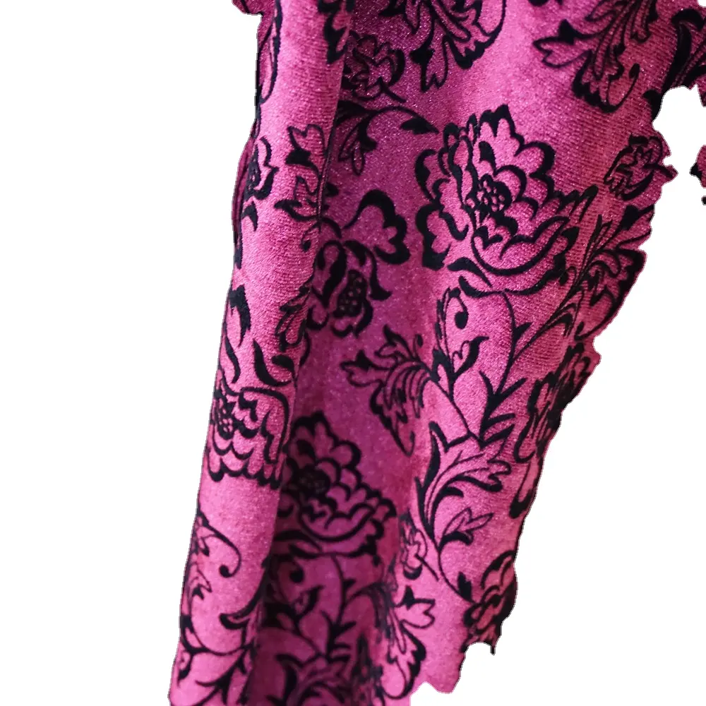 T059PY2-Z polyester spandex Korea velvet flocking fabric for fashion wear