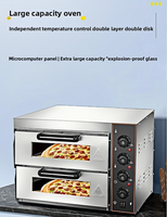 Nouveau Four à Sole Électrique Professionnel Commercial Grande Capacité pour Cuisson Automatique de Pizzas, Pains et Gâteaux – Utilisation en Boulangerie, en Acier Inoxydable