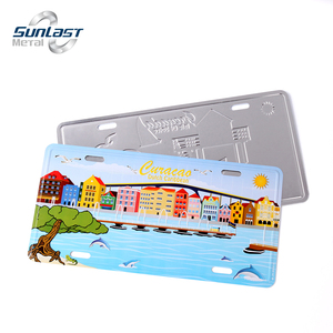 <span class=keywords><strong>Plaque</strong></span> d'immatriculation touristique décorative personnalisée Souvenirs d'île <span class=keywords><strong>de</strong></span> voiture en aluminium Machine à gaufrer personnalisée pour matériau métallique - Product Image 4