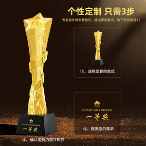 ถ้วยรางวัลเรซิ่นคริสตัล Pujiang Wenyue ปรับแต่งได้สำหรับการแข่งขันร้องเพลง เต้นรำ รางวัลพนักงานดีเด่น รางวัลแชมป์เด็ก - Product Image 3