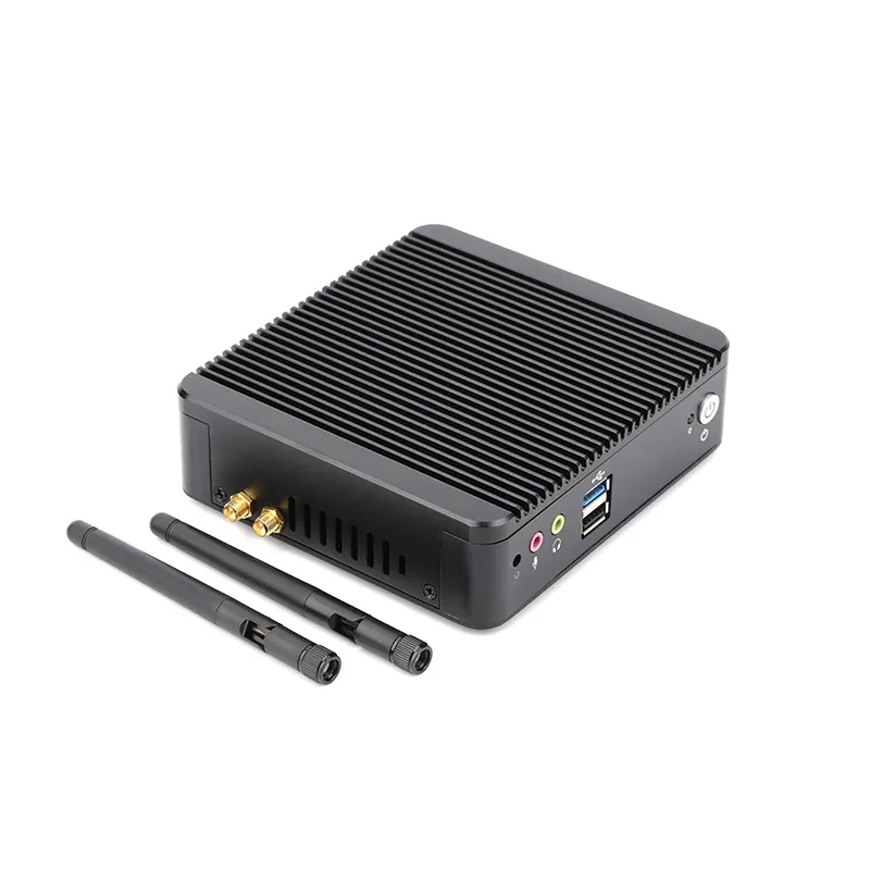 Fanless Pc I3 I5 I7 Dual Core CPU Fanless Linux Win7 Win10 12v 4gb Ram Mini Pc Rs232 Embedded Industrial Computer