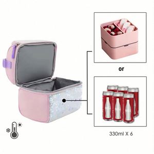 Kid Lunch Bags Glitter Sequins Lunch <b>Box</b> Girls Eco Bag Leak Proof <b>Large</b> Tote Lunch Bag - Product Image 3