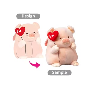 Customizable Plush Toys <b>Cute</b> Pillow PP Cotton Plush Doll Bedside Pillow Pad Custom logo Packaging Label Hanging Tag - Product Image 3