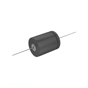 Condensateur canal fabricant TCX371U050L1C, aluminium, 370 µF 50 V, axial, traversant (TH), 370 µF - Product Image 1