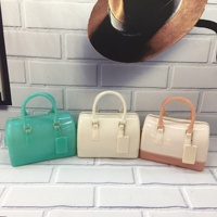 2026 Zomer Hot-selling PVC Rits Sluiting Jelly Schoudertas Handtas Emmertje Macaron Europese Amerikaanse Stijl Modieus