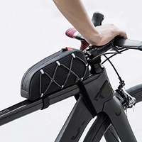 Sac de vélo Tube supérieur sac de cadre avant compatible avec iPhone 11 Pro Max/XR/XS Max 7/8 Plus sac de vélo pour accès au téléphone