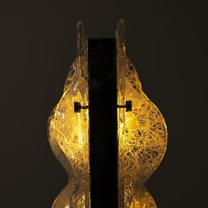 Lámpara de Pie de Vidrio de Arte Moderno con Fuente de Luz LED Tricolor Cambiable, Iluminación Decorativa para Sala de Estar y Dormitorio - Product Image 4