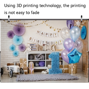 Fondo de tela para fiesta de cumpleaños, accesorios de fotografía de estudio, decoración de escenario para fiesta de cumpleaños - Product Image 4